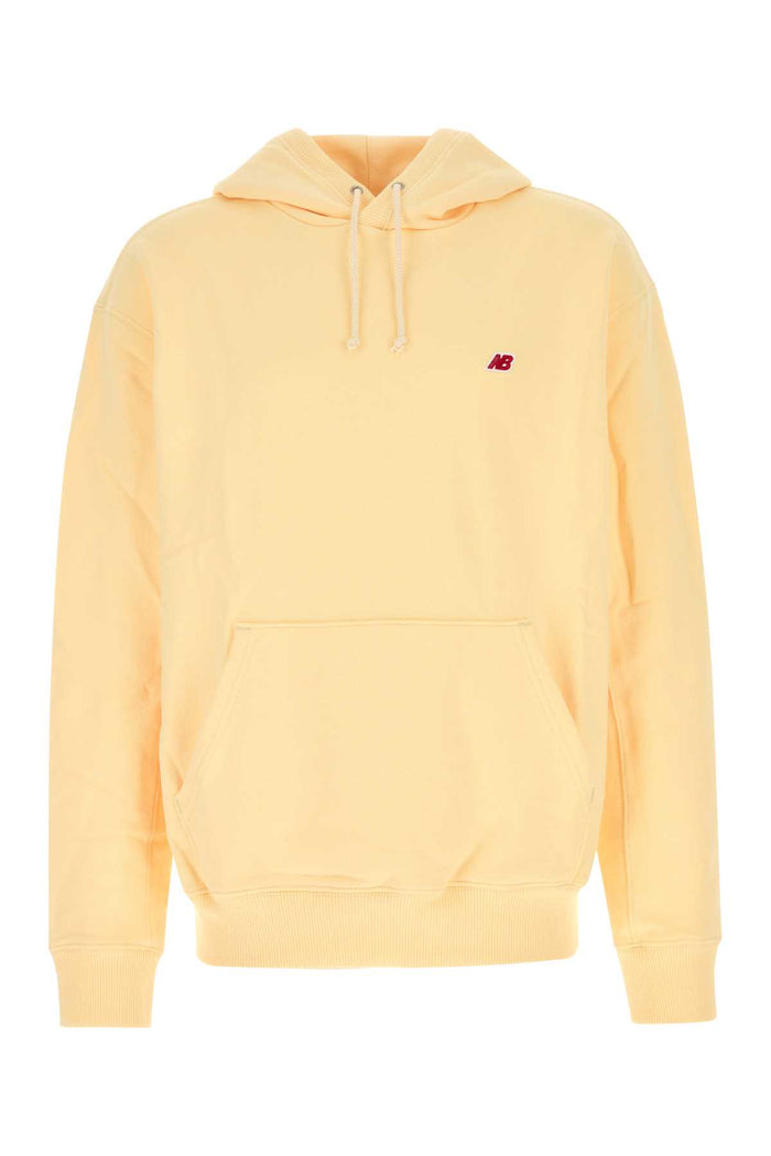 Pastel Yellow Cotton Sweatshirt Calcium Exterior: Felpe