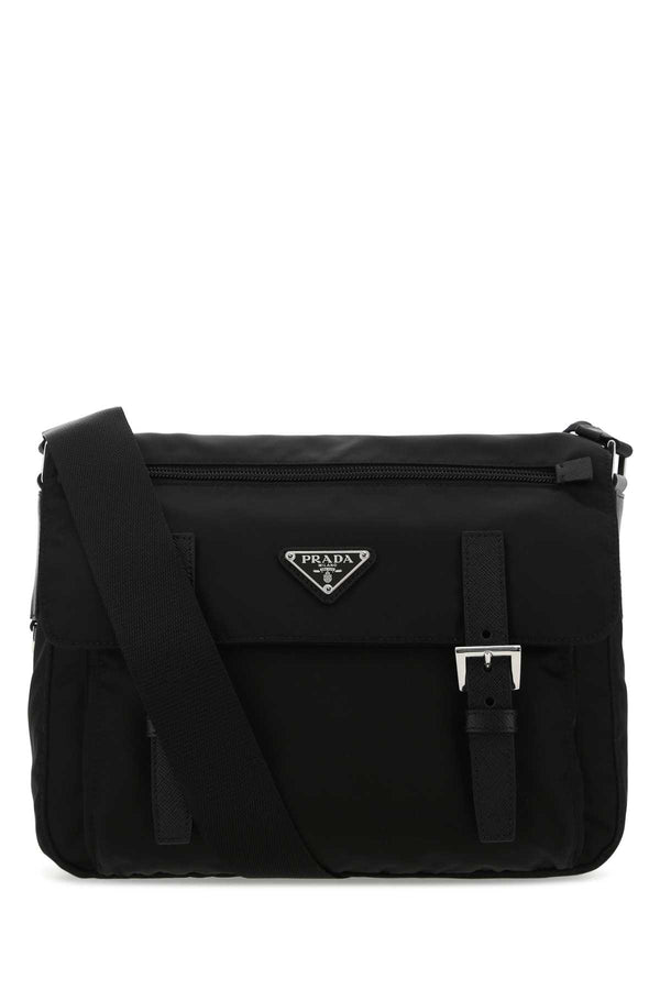 Prada 100% recycled polyamide crossbody bag in black