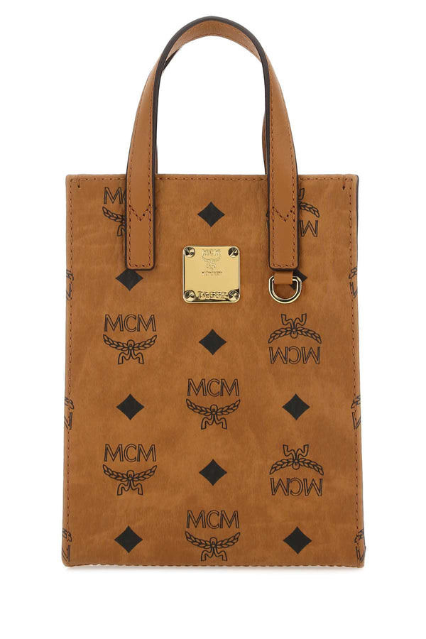MCM 63% Polyurethane tote bag in brown