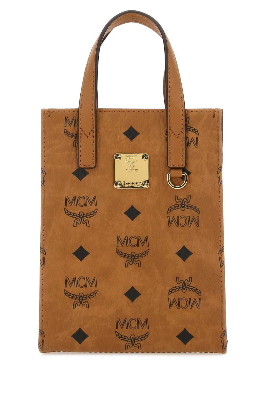 MCM 63% Polyurethane tote bag in brown