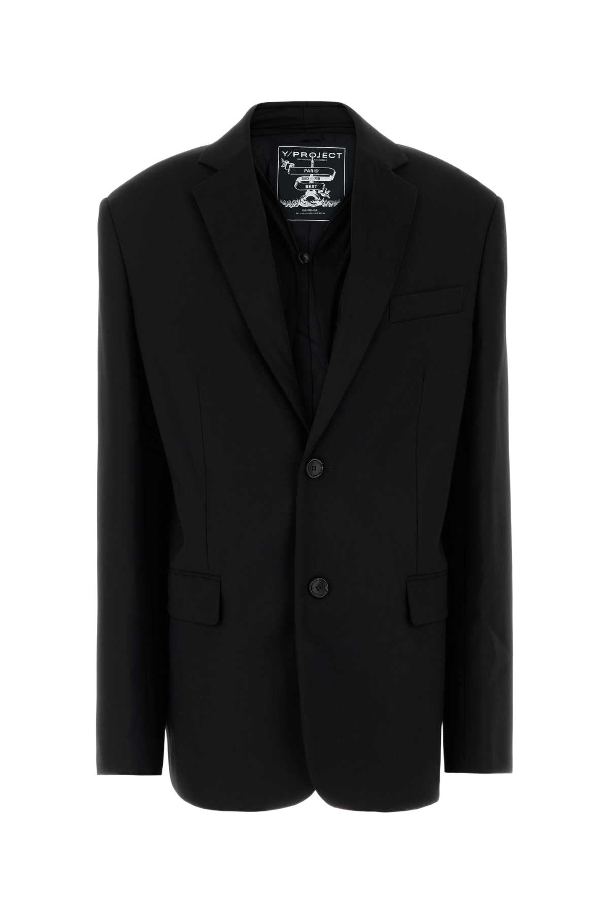 Black Stretch Jersey Oversize Blazer Giacche E Gilet