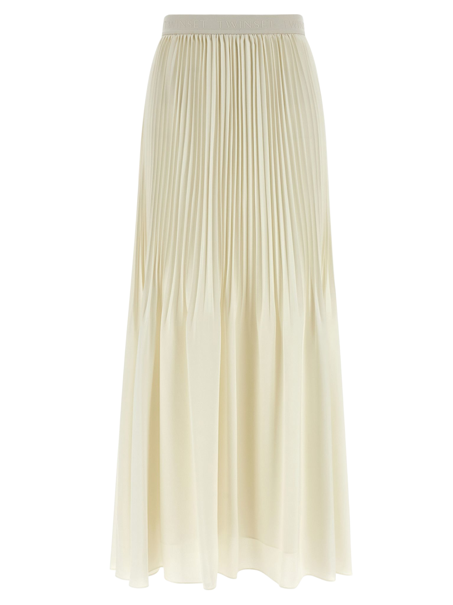 Pleated skirt White Polyester