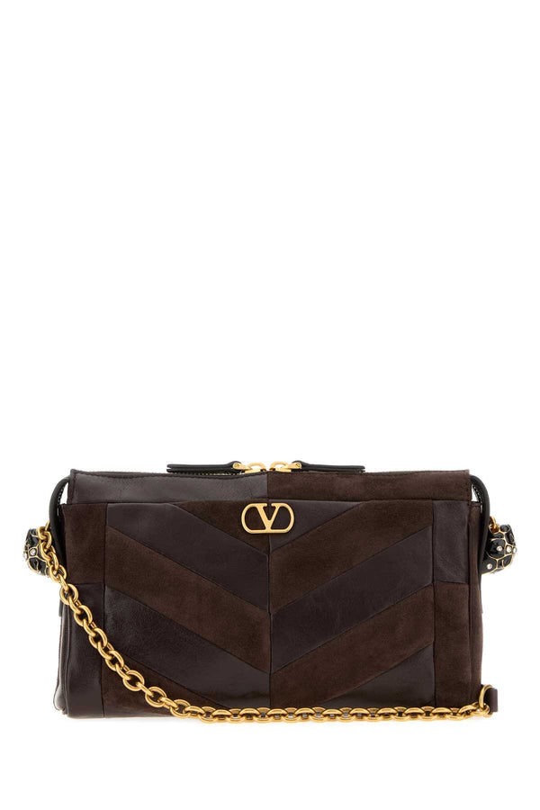 Valentino Garavani Exterior: 100% Leather shoulder bag in brown