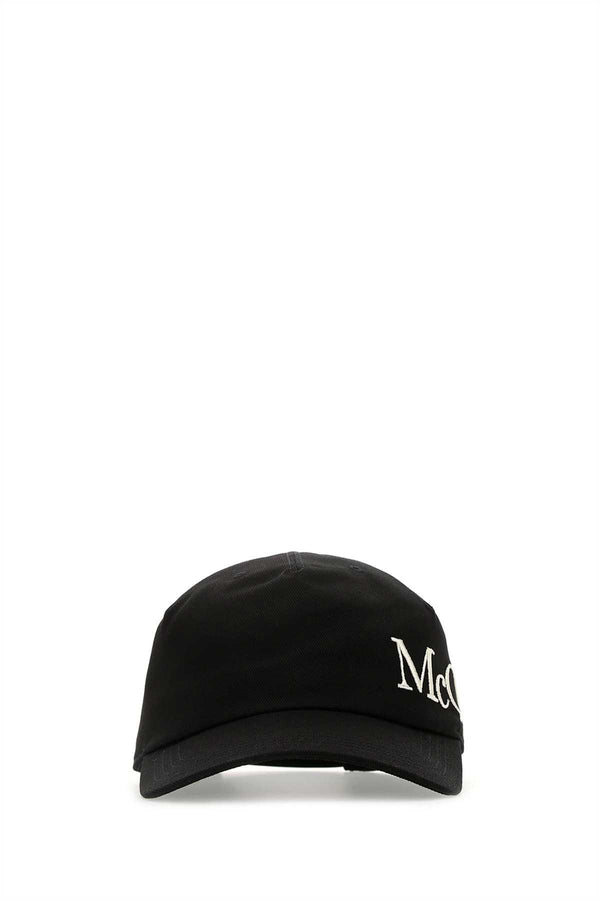 Alexander McQueen CAPPELLO 100% Cotton baseball cap in black