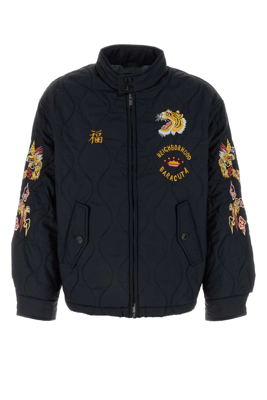 Baracuta England Neighborhood Exterior: 100% Nylon; Lining: 100% Nylon jacket in navy