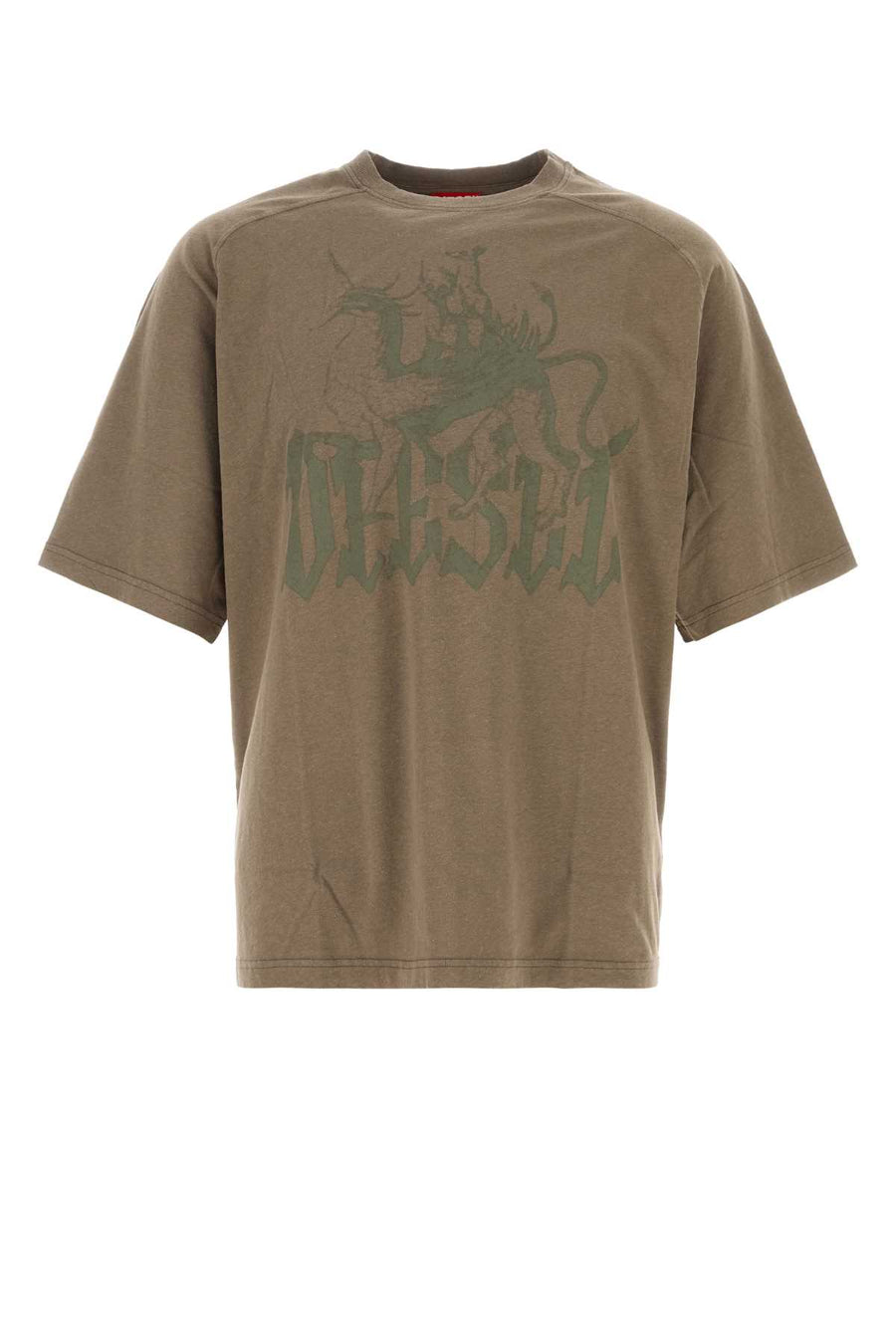 Diesel 85% Cotton t-shirt in brown