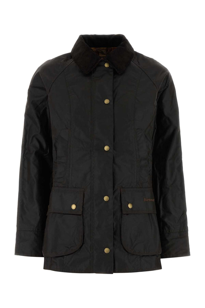 Dark Brown Cotton Beadnell Jacket Ru52 Giubbini