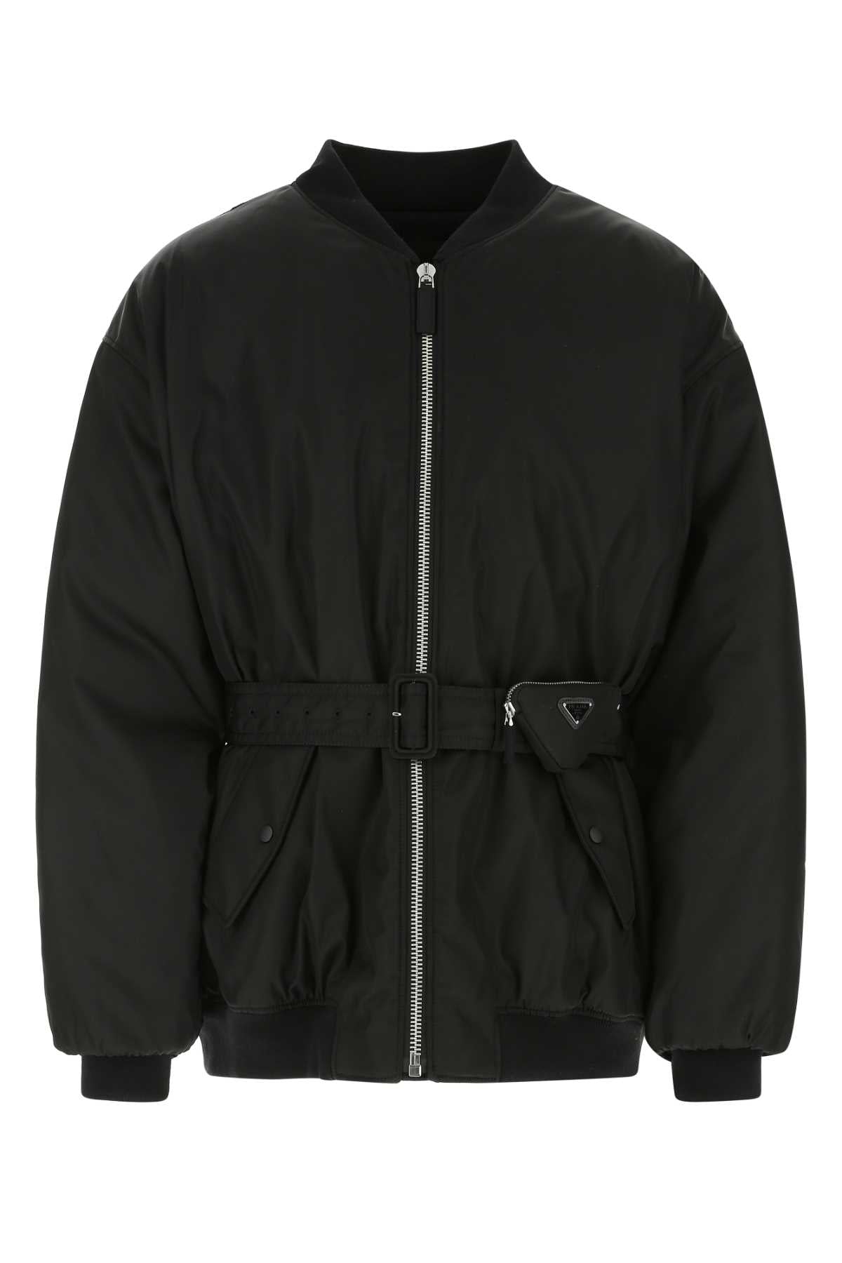 Black Re-Nylon Padded Jacket F0002 Giubbini