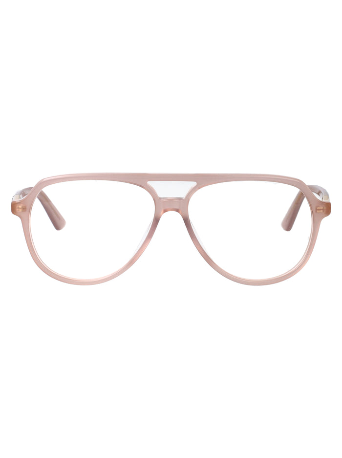 Ch0366o Beige-beige-transparent Acetate Optical