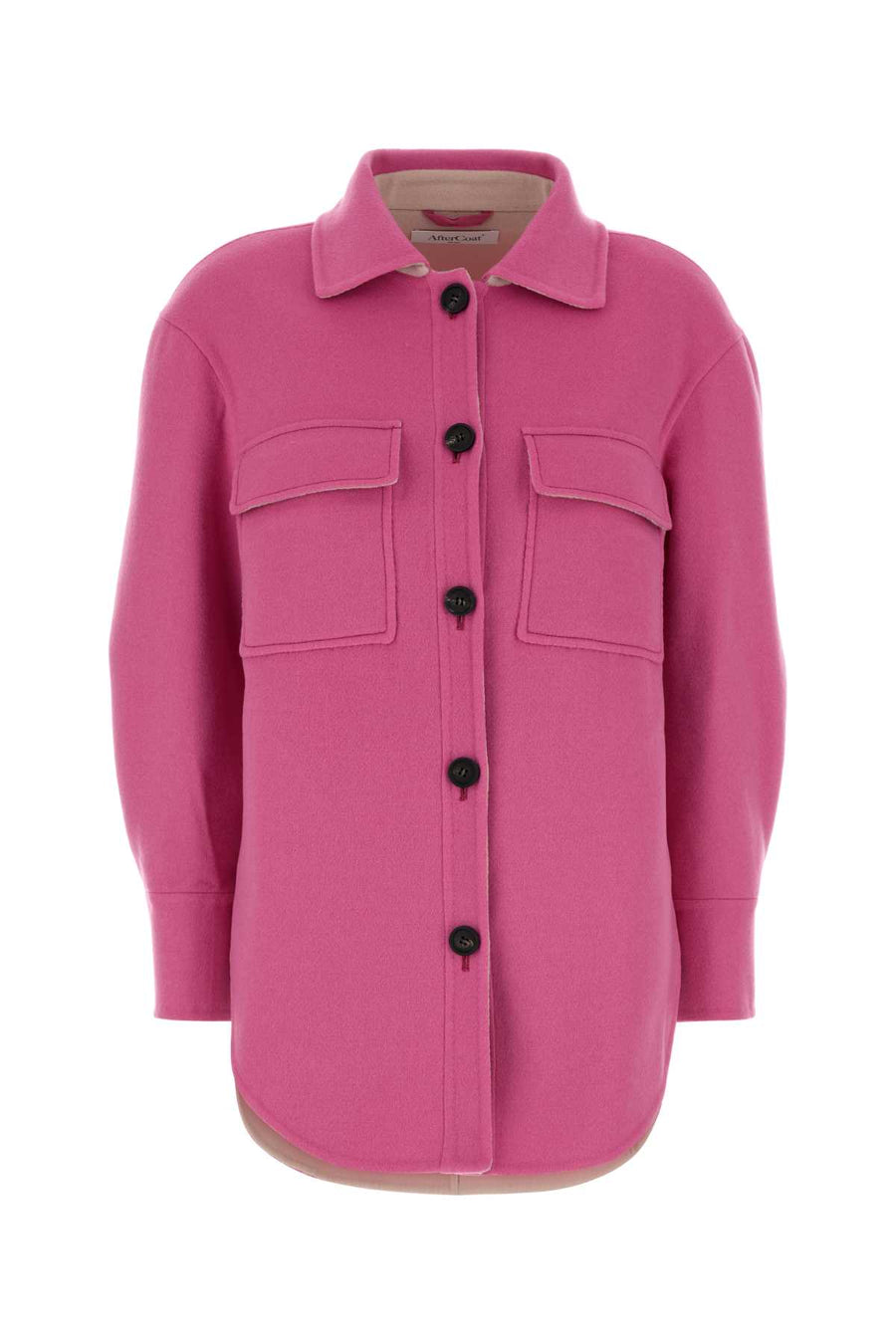 Aftercoat 90% Wool coat in pink