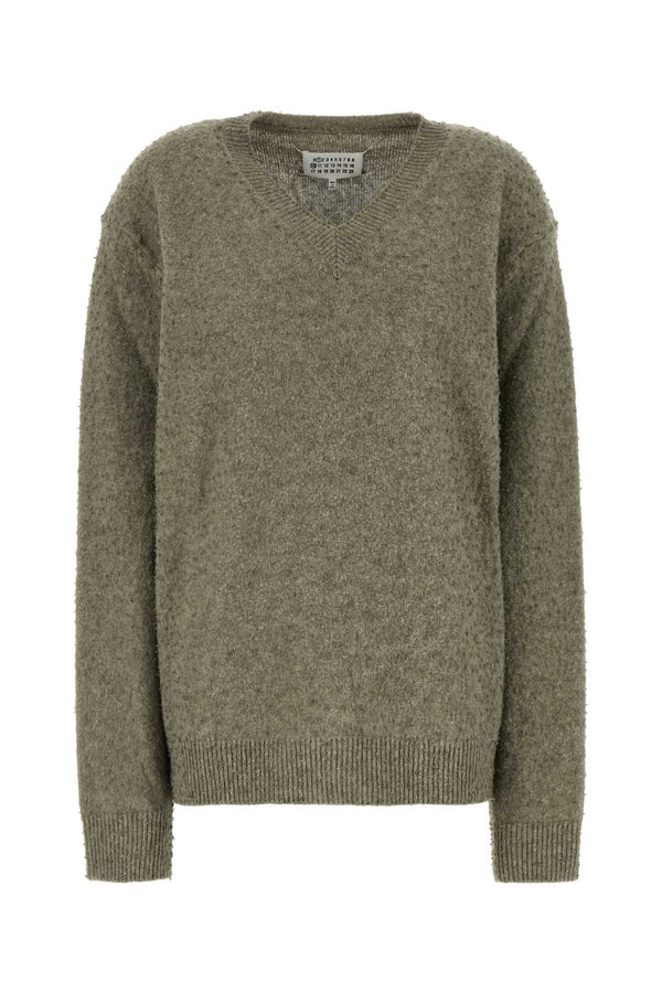 Maison Margiela 55% Wool sweater in green