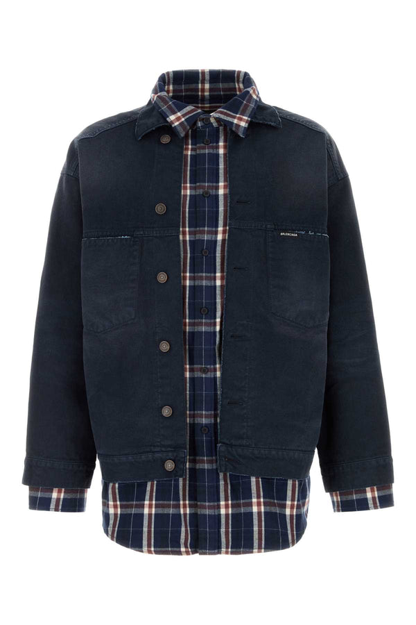 Balenciaga Shirt T1 Cotton 100% denim jacket in navy