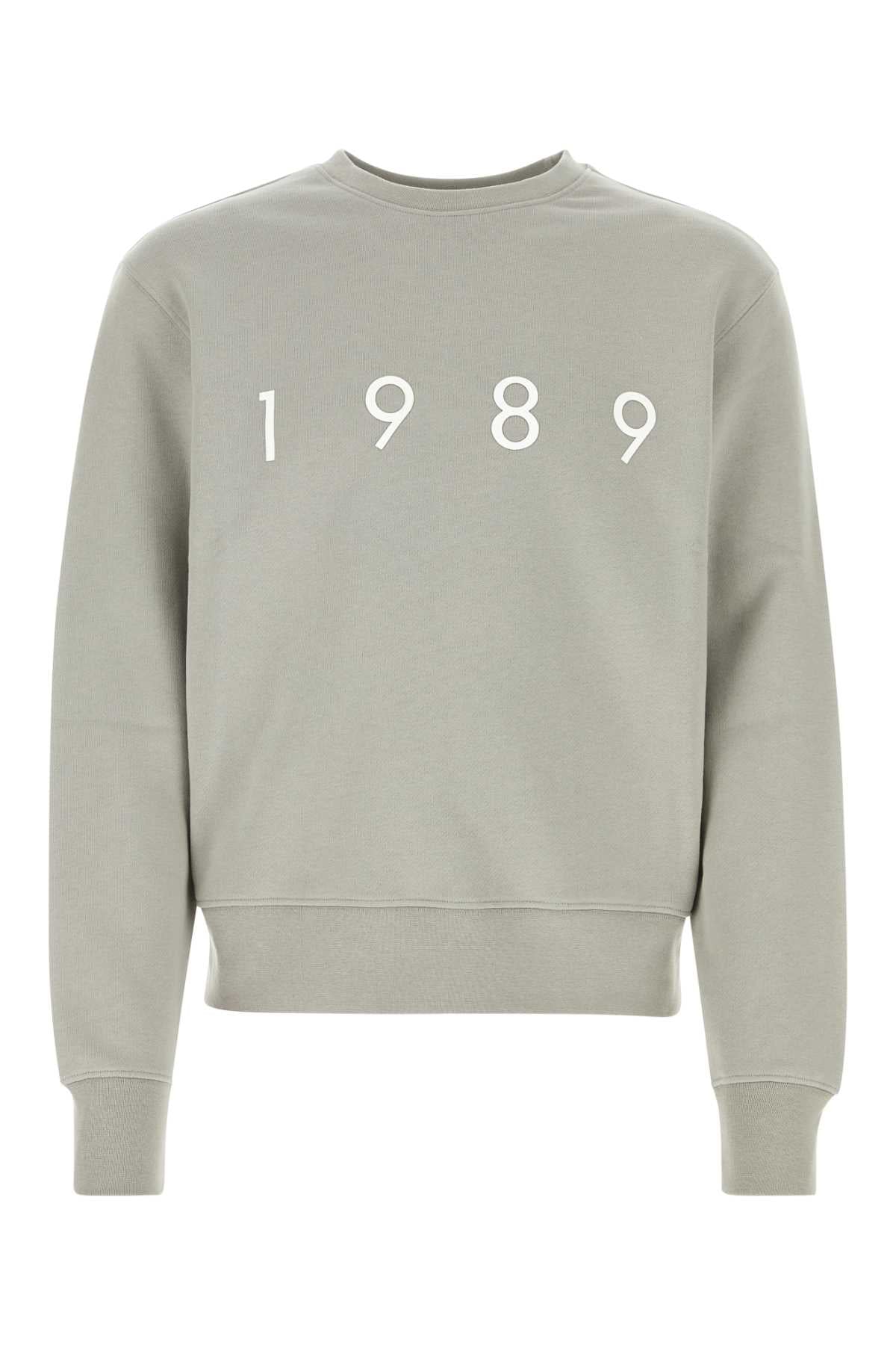 Grey Cotton Sweatshirt Exterior: Felpe