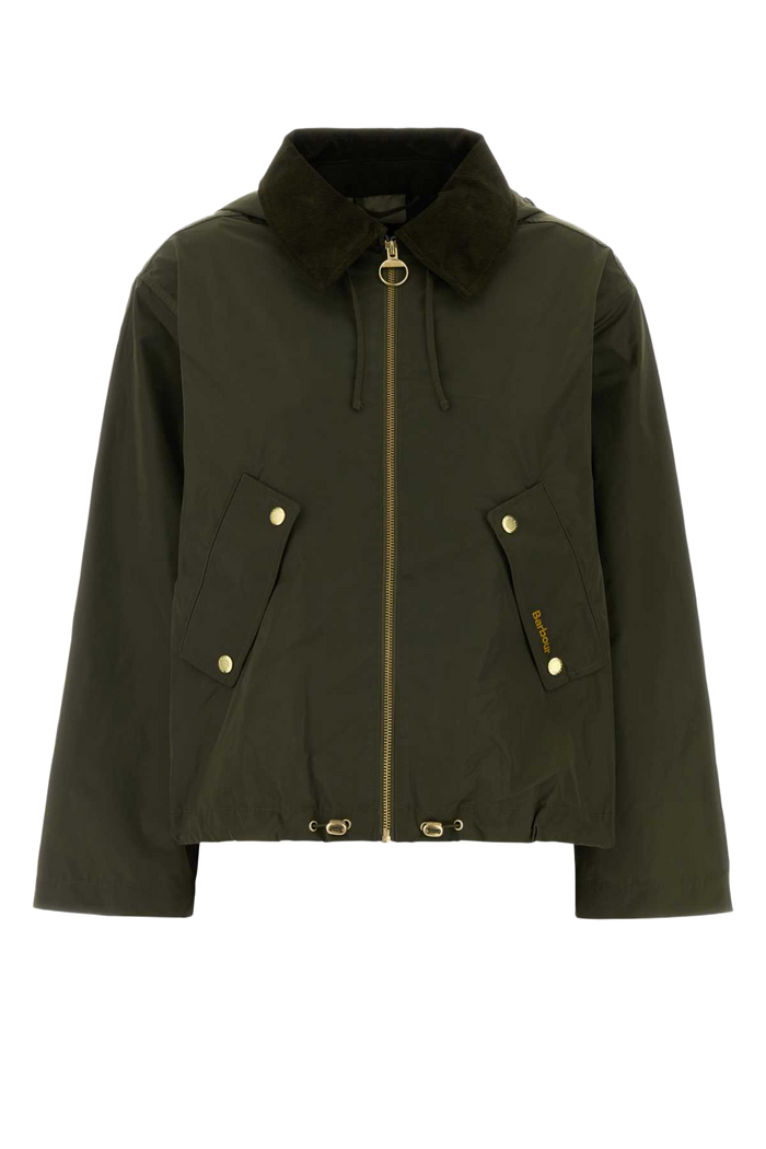 Army Green Polyester Weaver Jacket Ivygreenancient Exterior: Giacche E Gilet