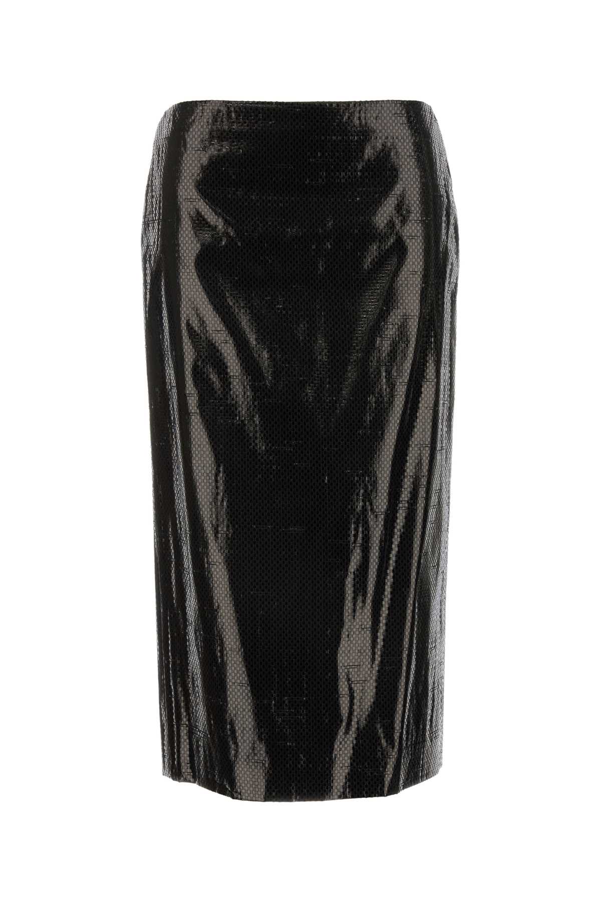 Black Canvas Skirt Gonne
