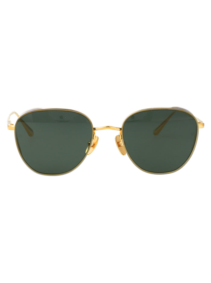 Lfl1503c1sun C1 Yellowgold/whitegold/green Titanium Sunglasses