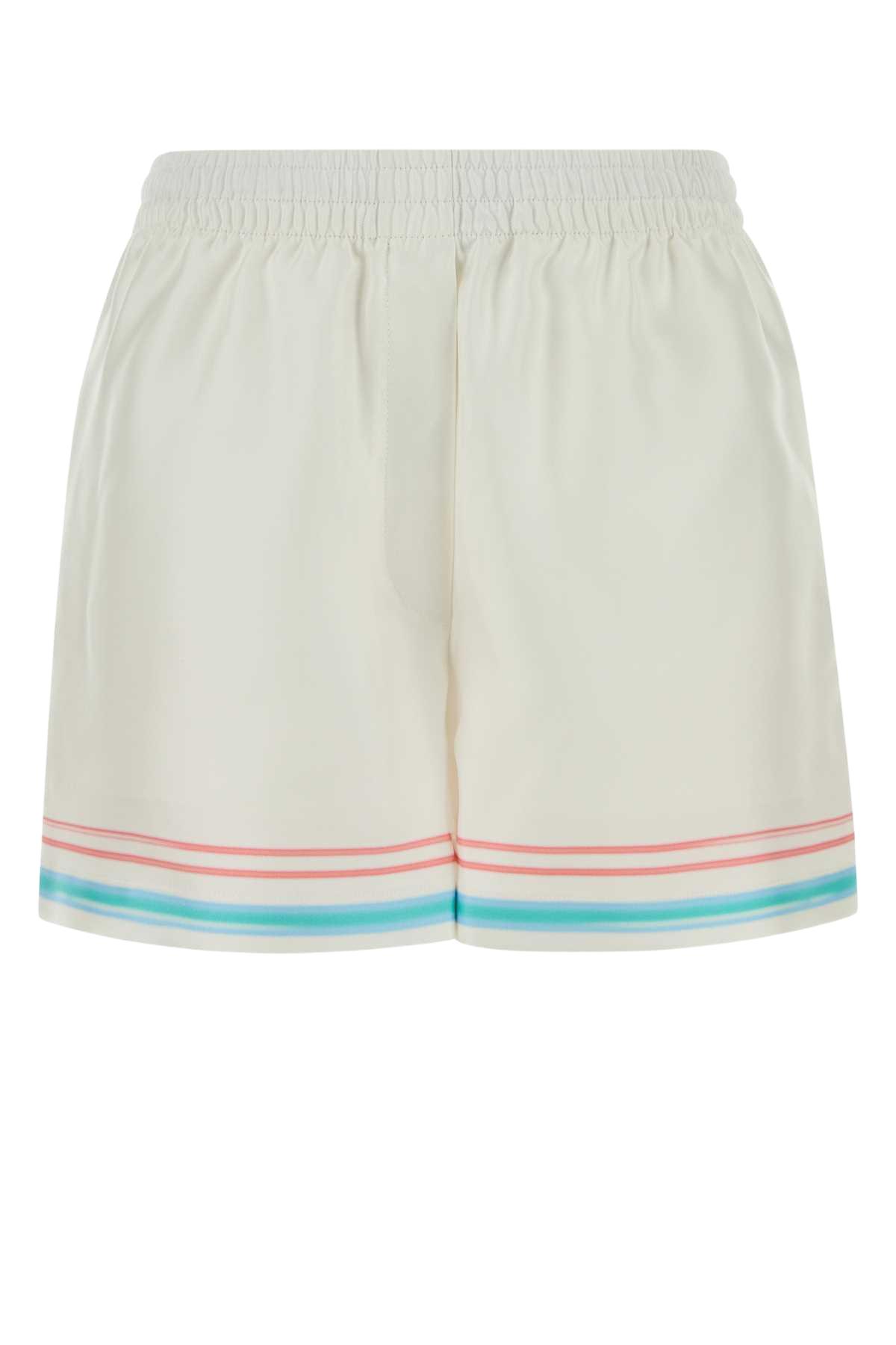 White Silk Shorts Dancejoy Exterior