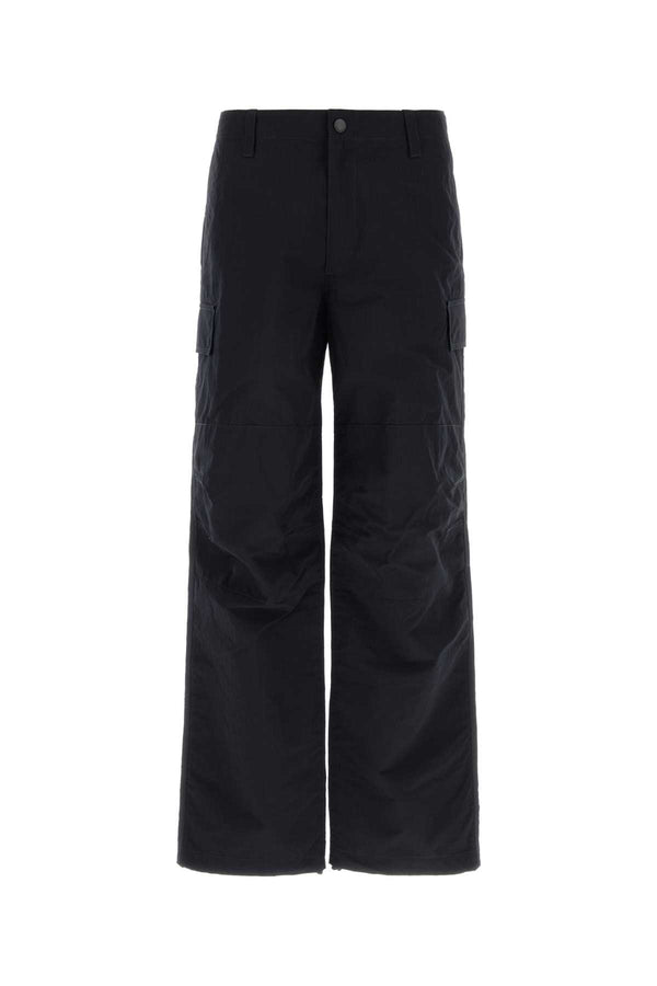 Burberry 100% Nylon cargo pants in navy