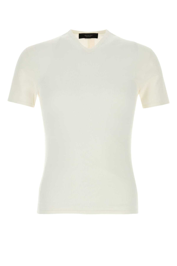 White Exterior: Viscose Nylon Maglieria