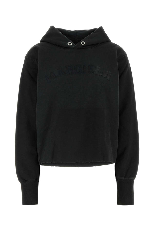 Maison Margiela 100% Cotton hoodie in black