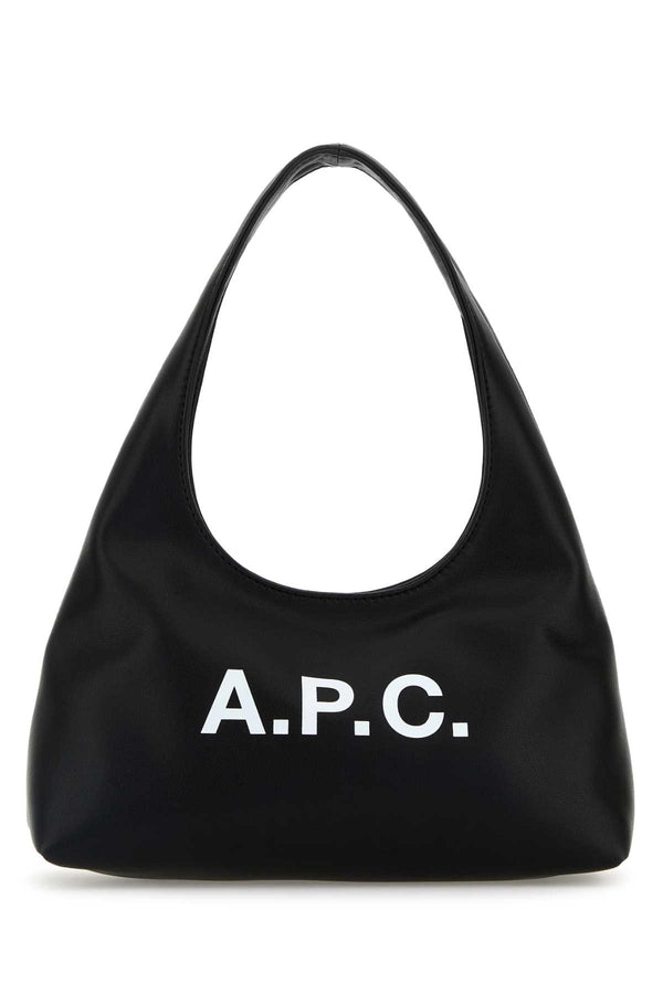A.P.C. Ninon 55% Polyurethane shoulder bag in black