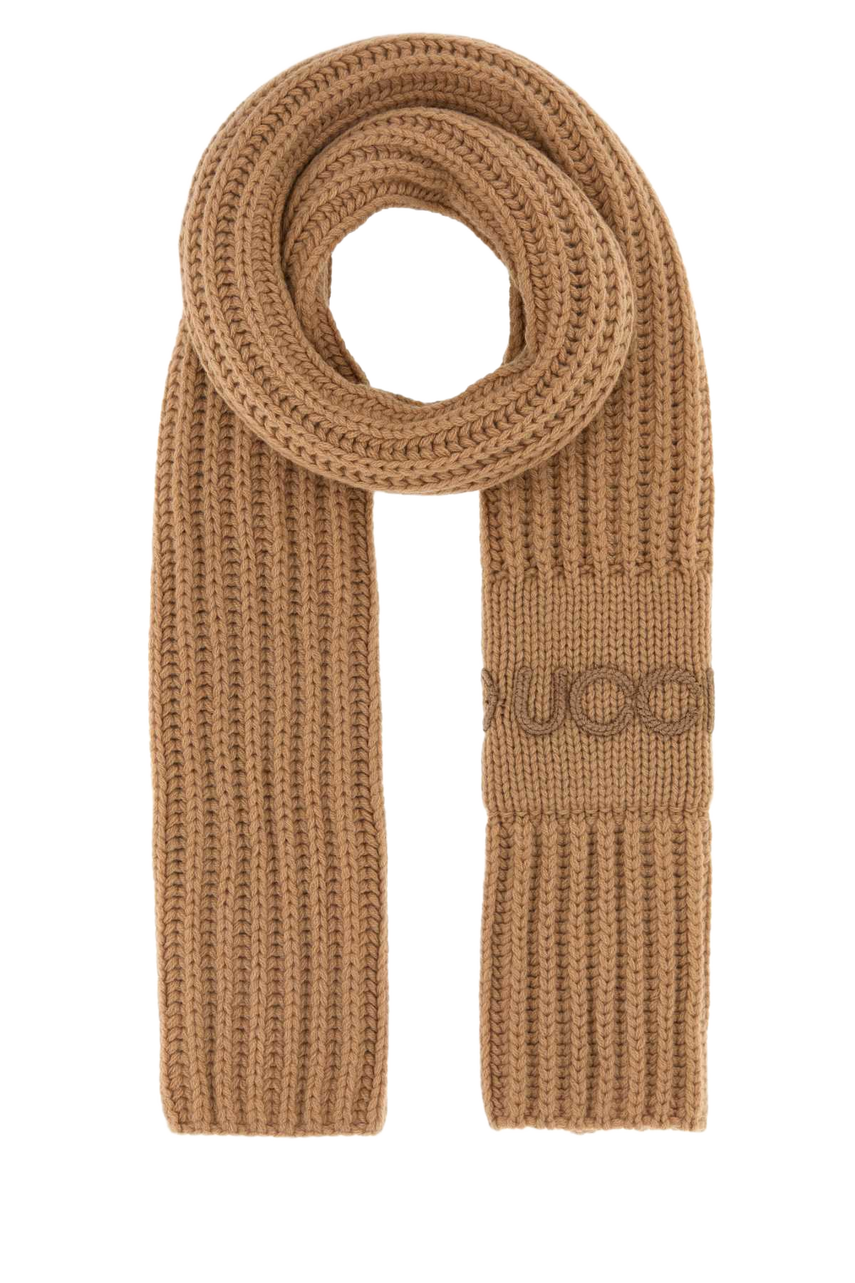 Camel Wool Blend Scarf Wool/cachemire Sciarpe E Foulard