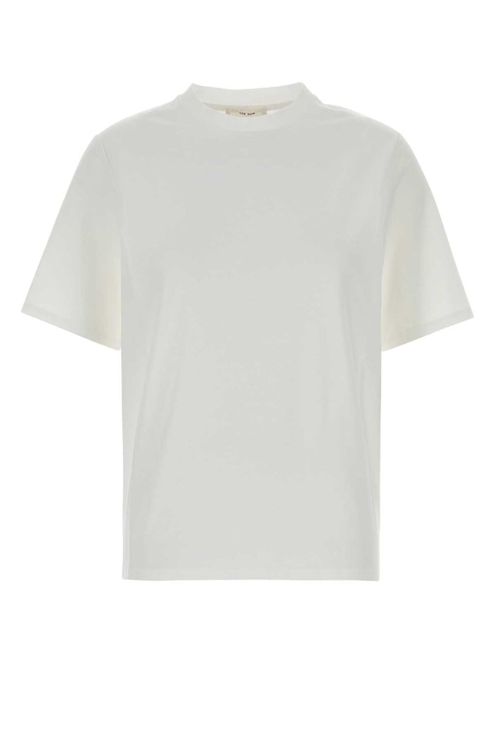 White Cotton Chiara T-Shirt Exterior