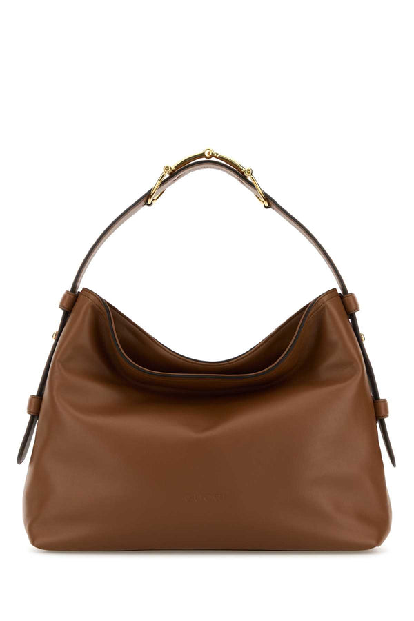 Gucci Exterior: 100% Leather shoulder bag in brown