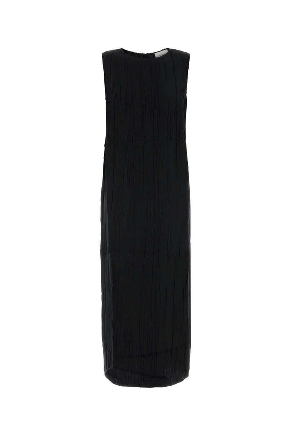 Loulou De Saison 60% Silk dress in black
