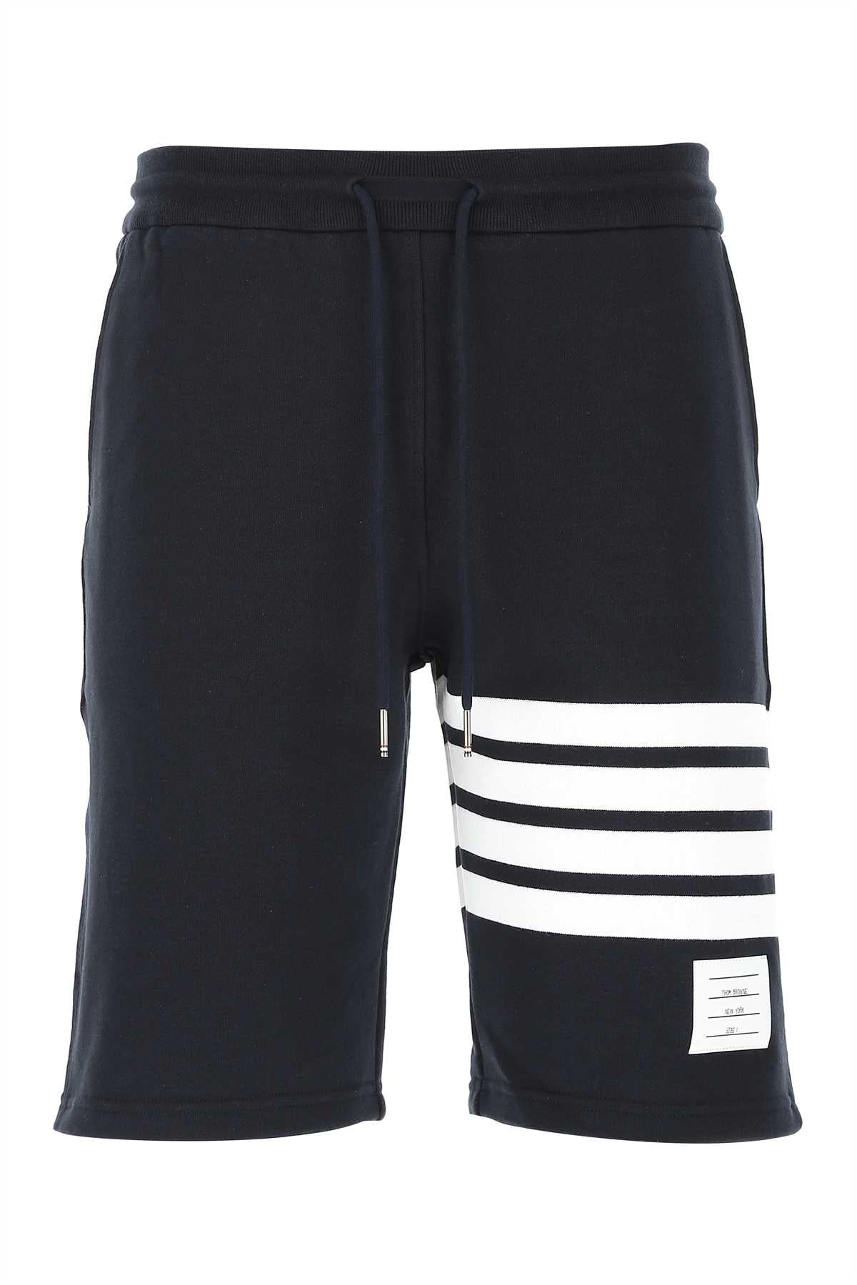Dark Blue Cotton Bermuda Shorts 461