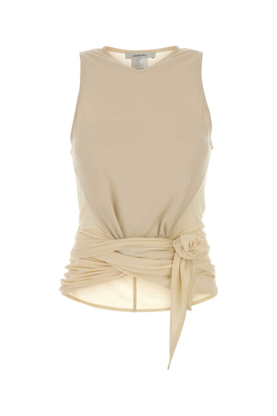 Lemaire Wrap 95% Viscose tank top in cream