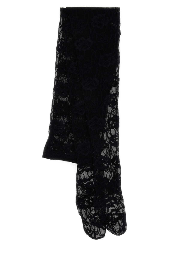 Saint Laurent 93% Nylon leggings in black
