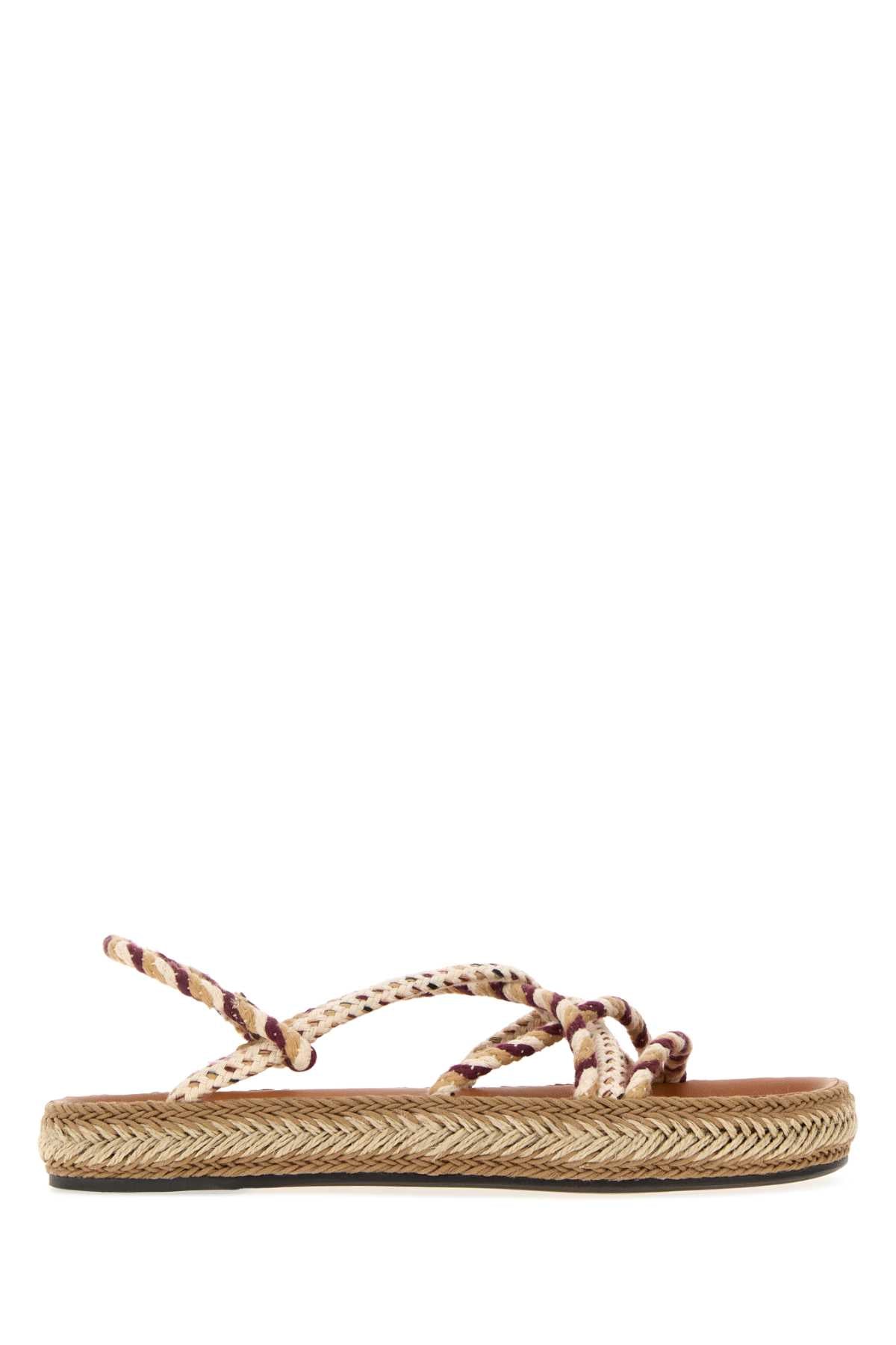 Multicolor Beige Sandali