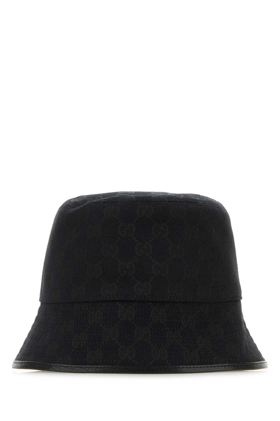 Gucci FEDORA Exterior: 68% Polyester 16% Cotton 16% Nylon; Lining: 100% Cotton bucket hat in black