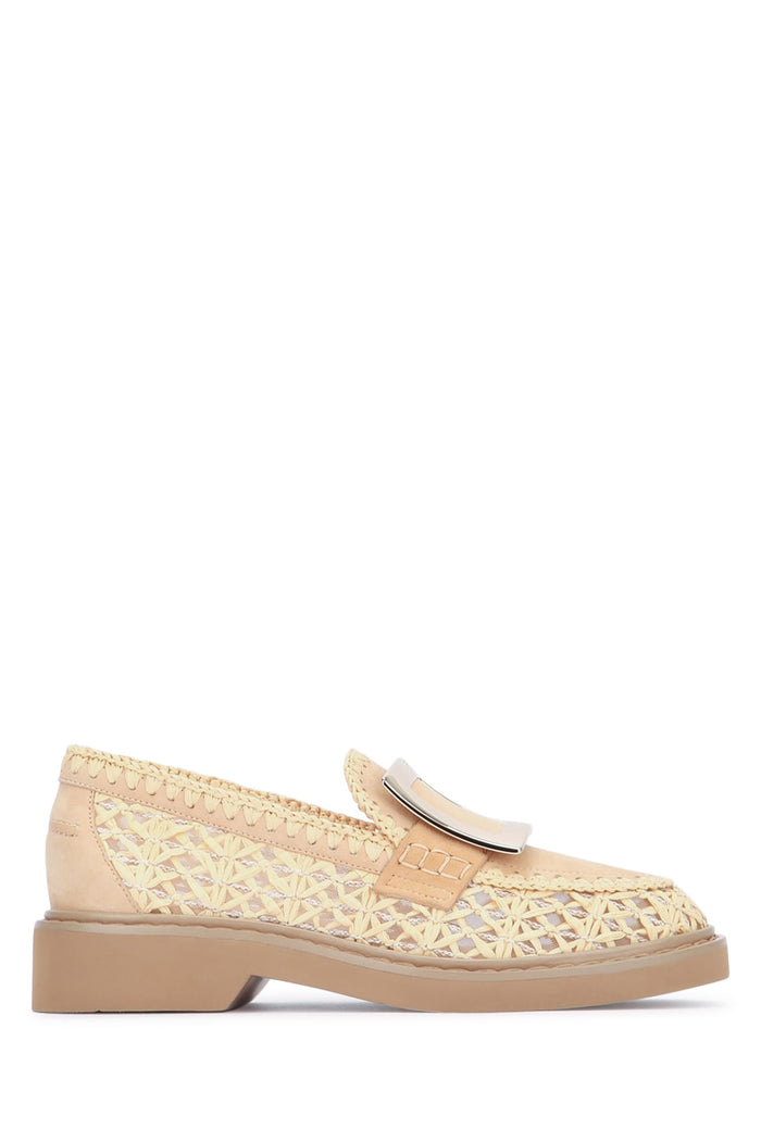 Viv Rangers Raffia Braided Loafe 25 C209desertoscum021collantchiac002avori Mocassini