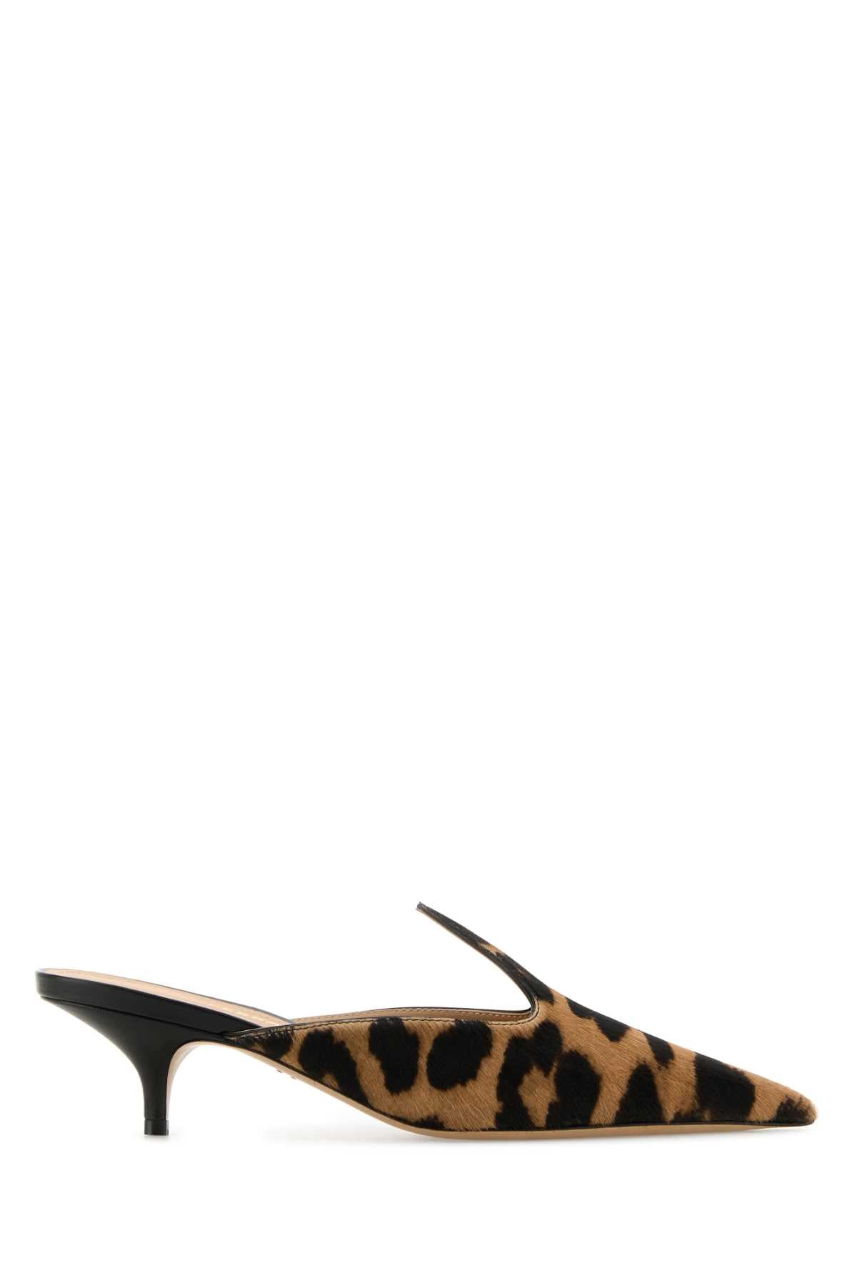 Printed Calf Hair Dorye Mules Tmorobis Scarpe Con Tacco