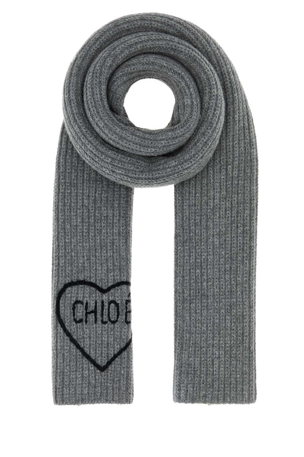 Chloé Chloé 71% Wool scarf in gray