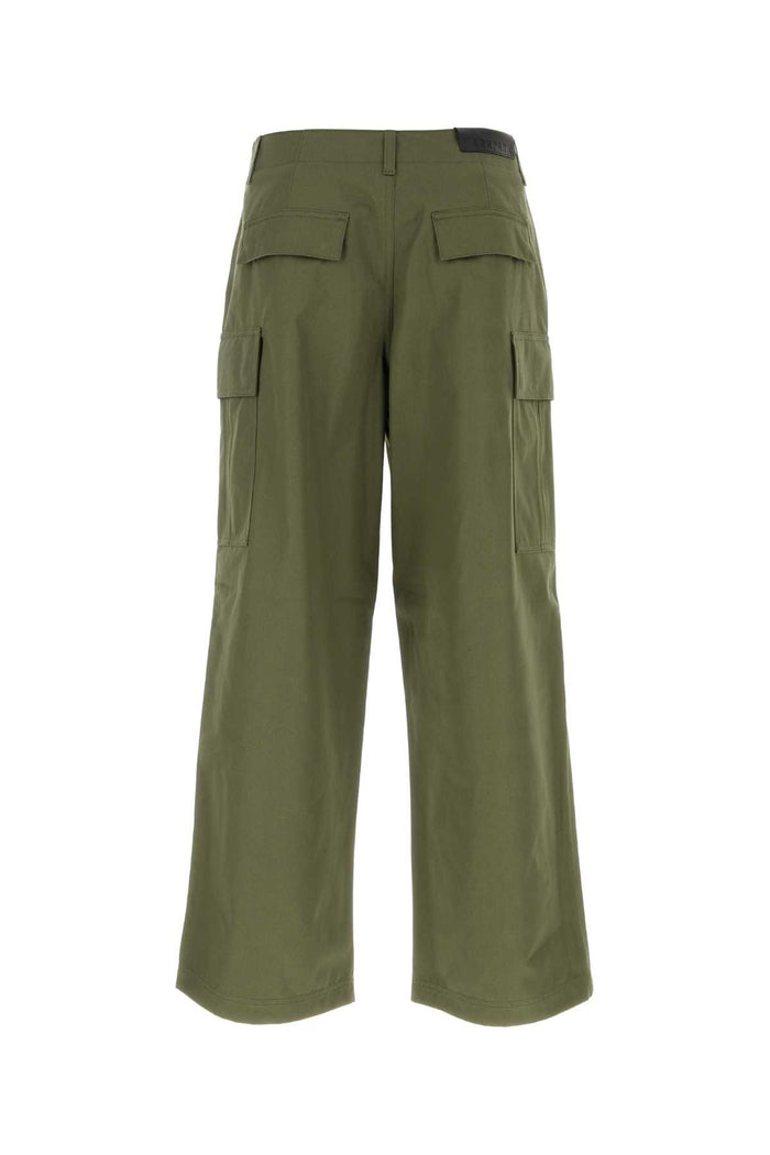 Army Green Cotton Vince Pant Militarygreen Exterior: Pantaloni