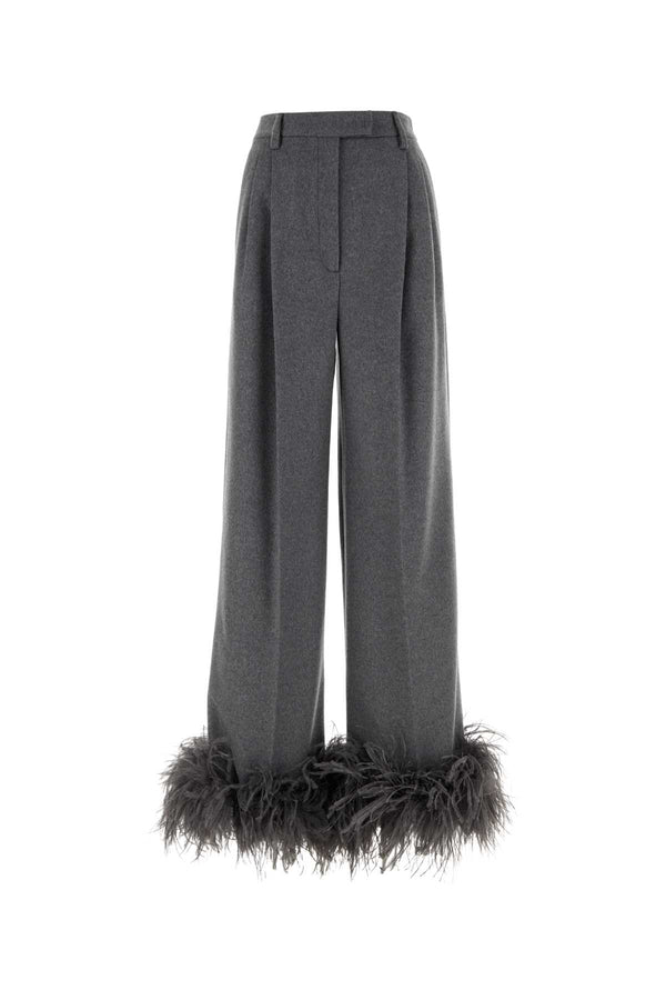 Prada 100% Cashmere (body) trousers in gray