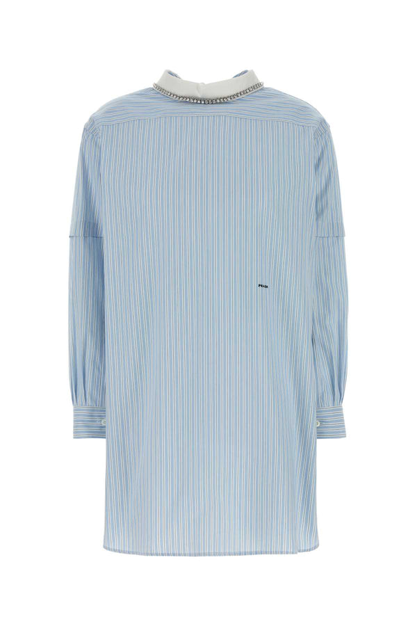 Prada 100% Cotton blouse in blue
