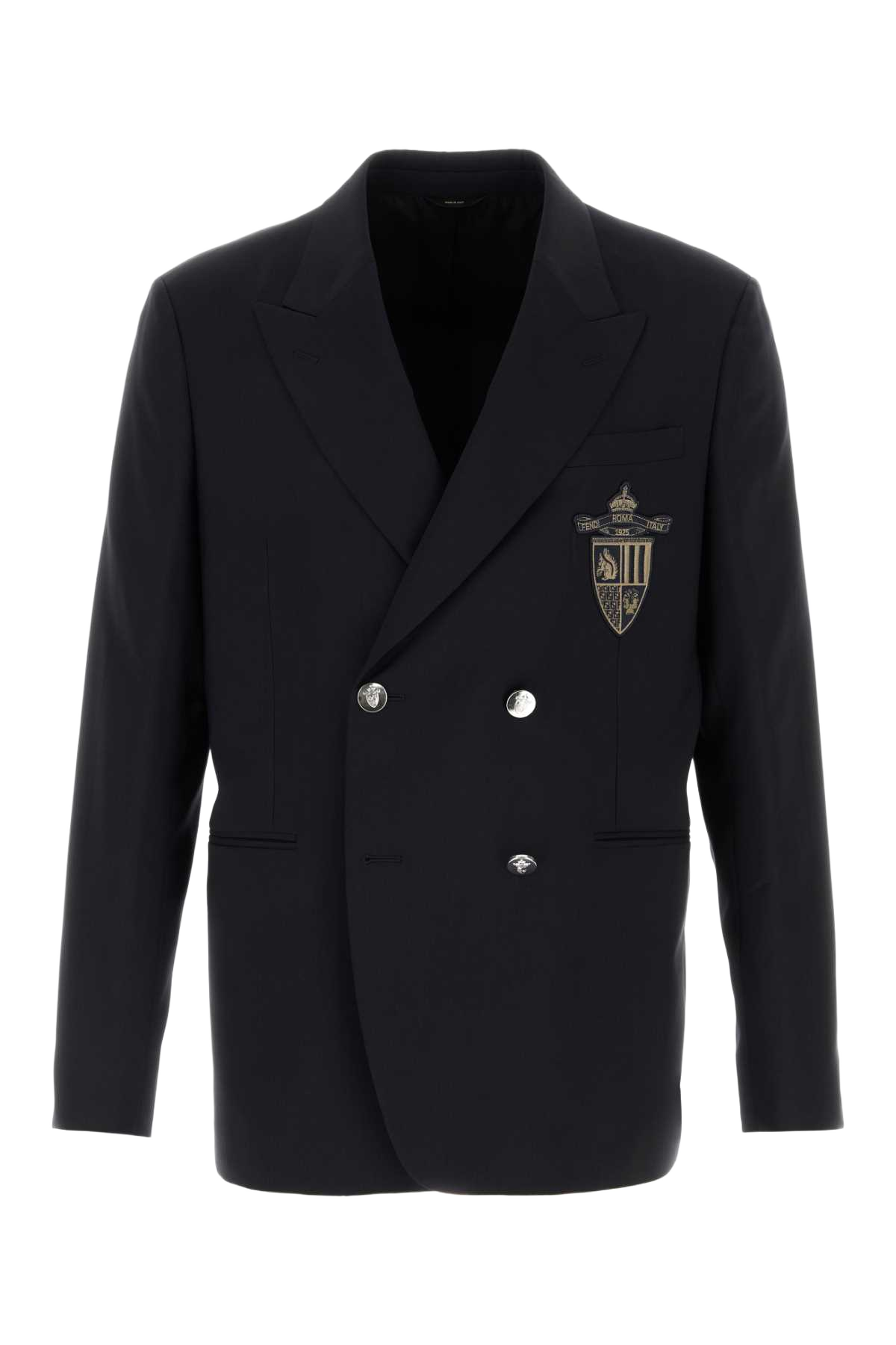 Midnight Blue Wool Blazer Night Exterior: Lining: Cupro Giacche E Gilet