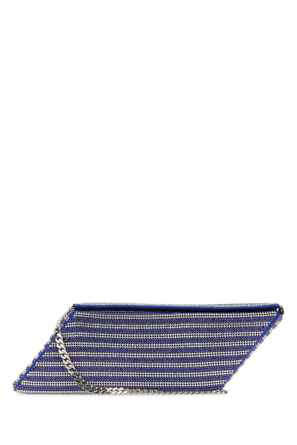 Kara Exterior: 100% Fabric; Lining: 100% Fabric clutch in blue