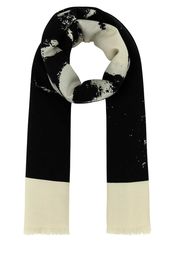 Alexander McQueen Exploded 64% Silk 36% Wool scarf in multicolor