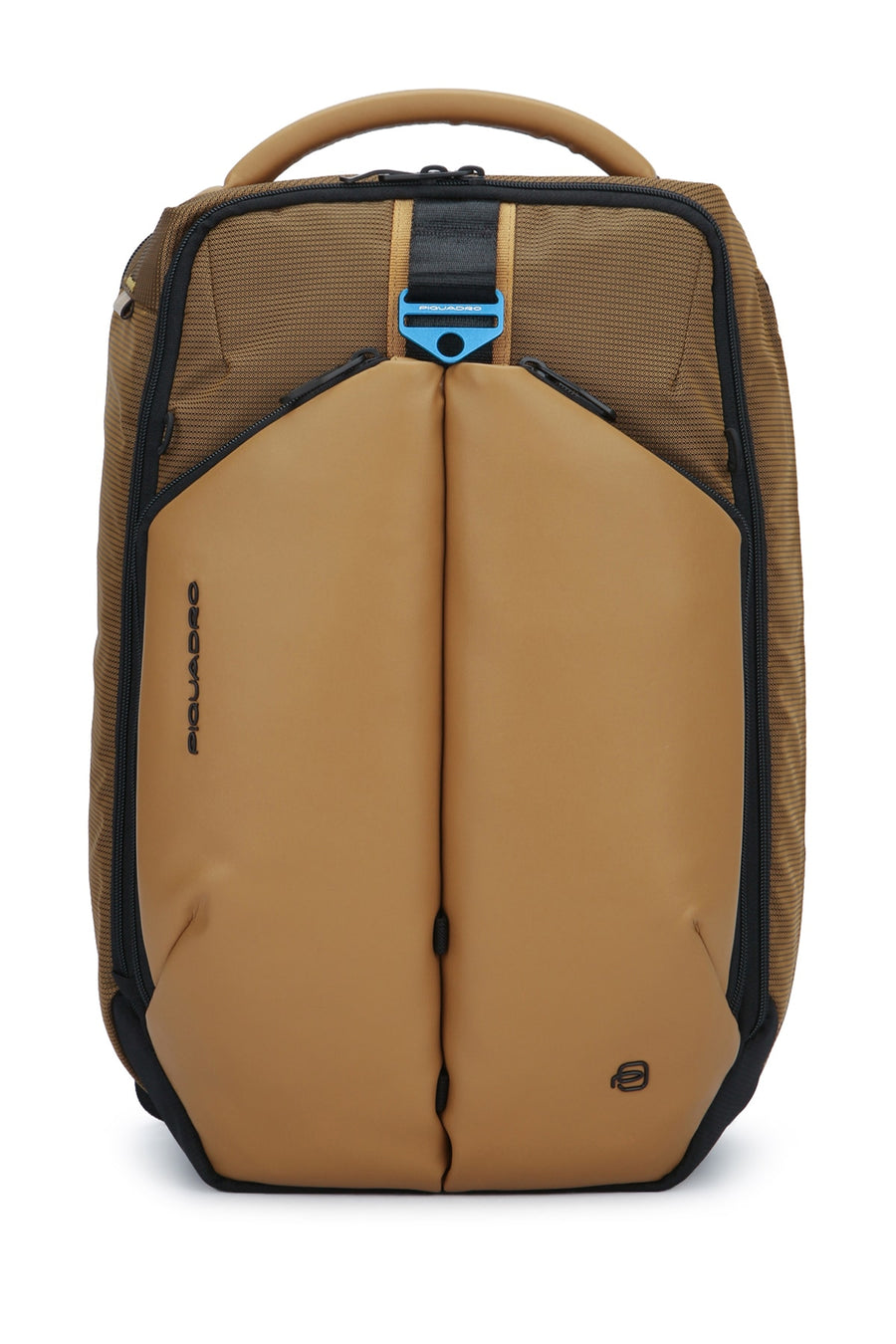 Piquadro Porta Neoprene and ribbed fabric backpack in tan