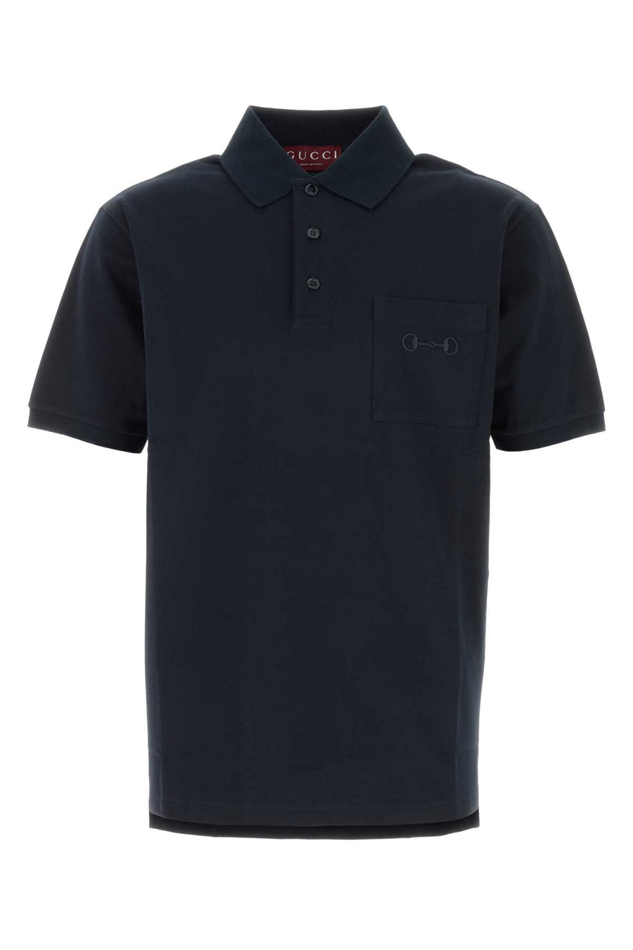 Gucci 97% Cotton polo shirt in navy