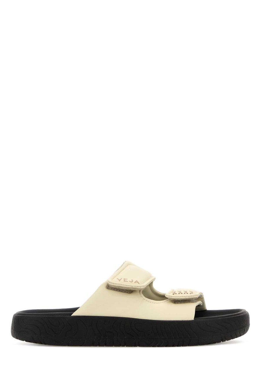 Veja Exterior: 100% Leather slippers in beige