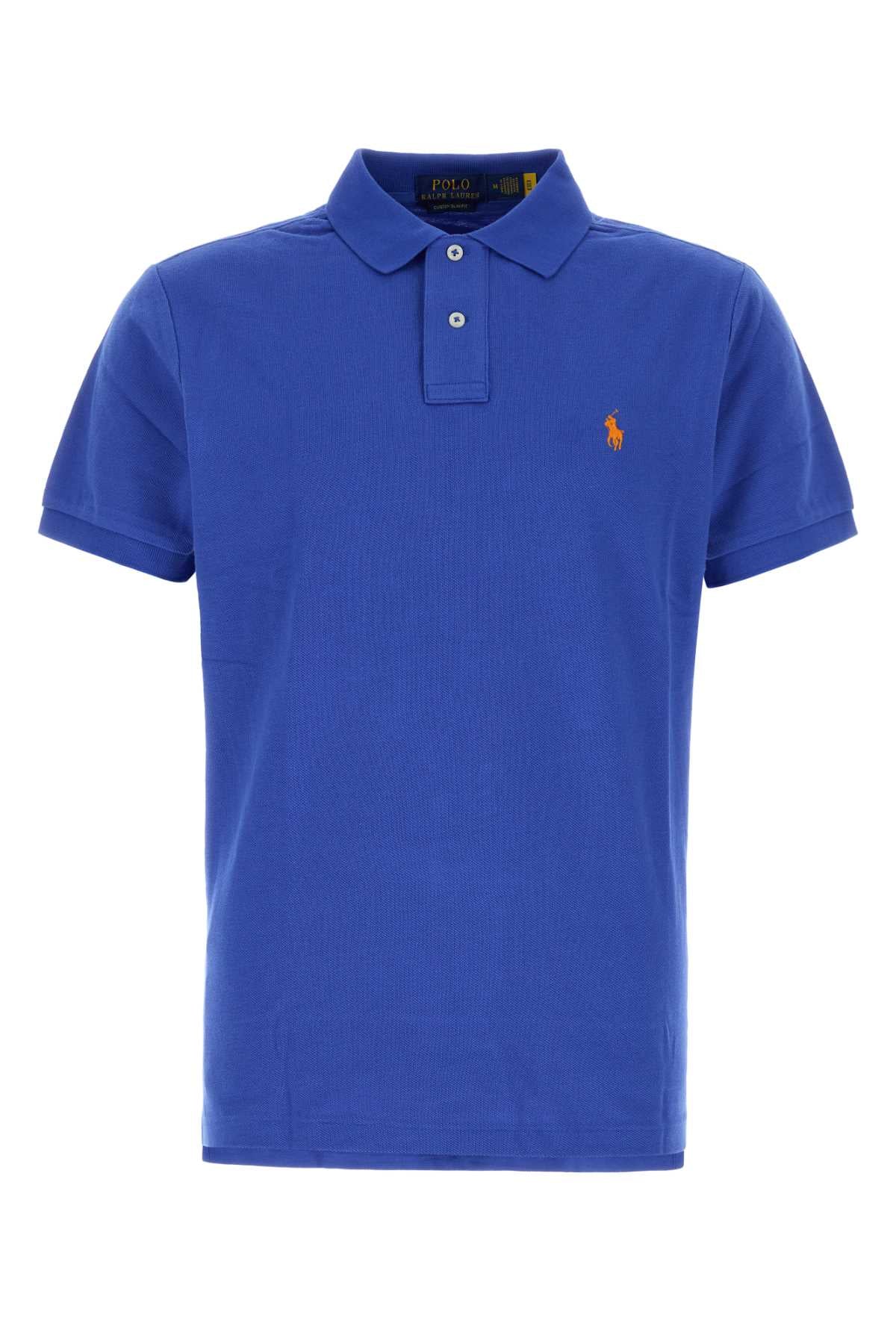 Blue Piquet Polo Shirt Newirisbluec2427 Exterior: Cotton Maglie