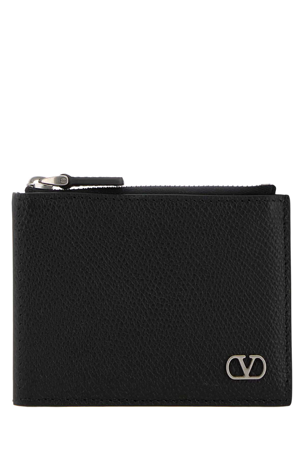 Black Leather Coin Purse Nero Calf - Bos Taurus Portafogli