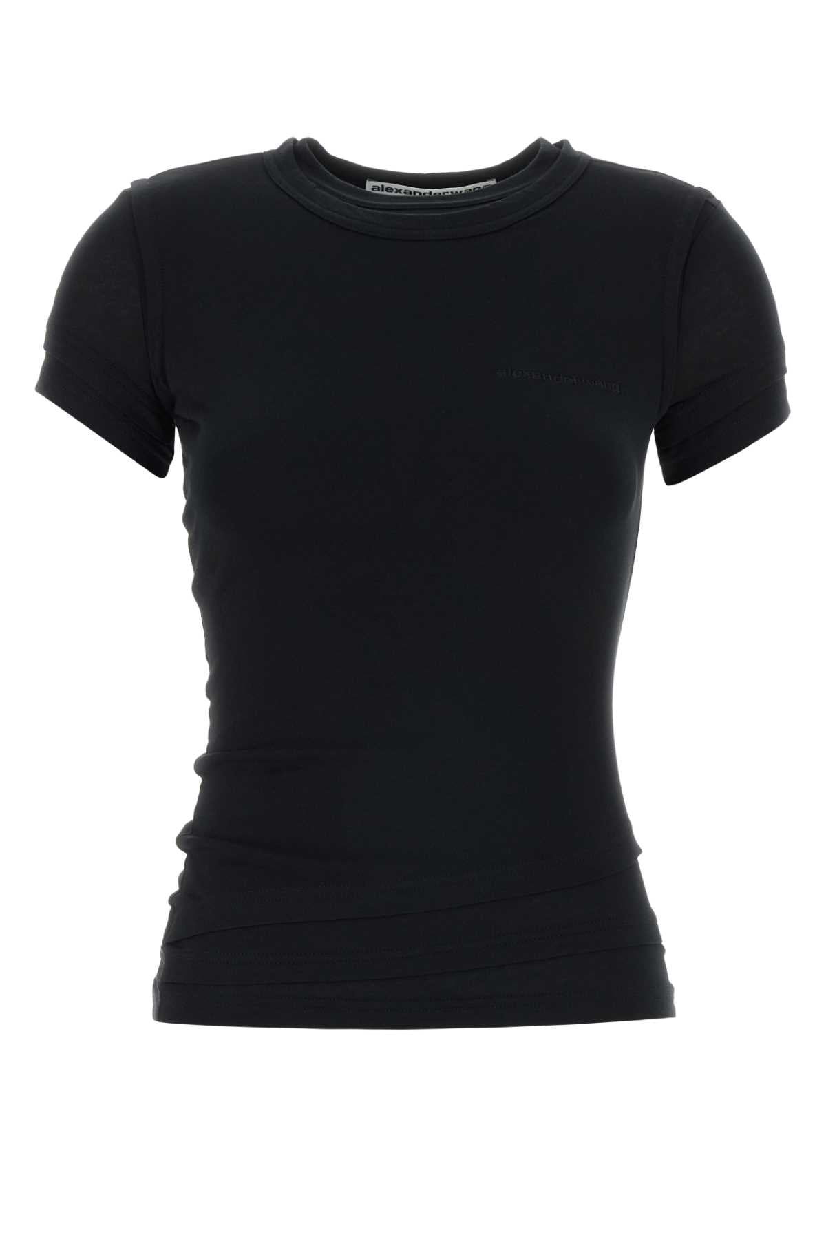 Black Exterior: Cotton Elastane T-shirt