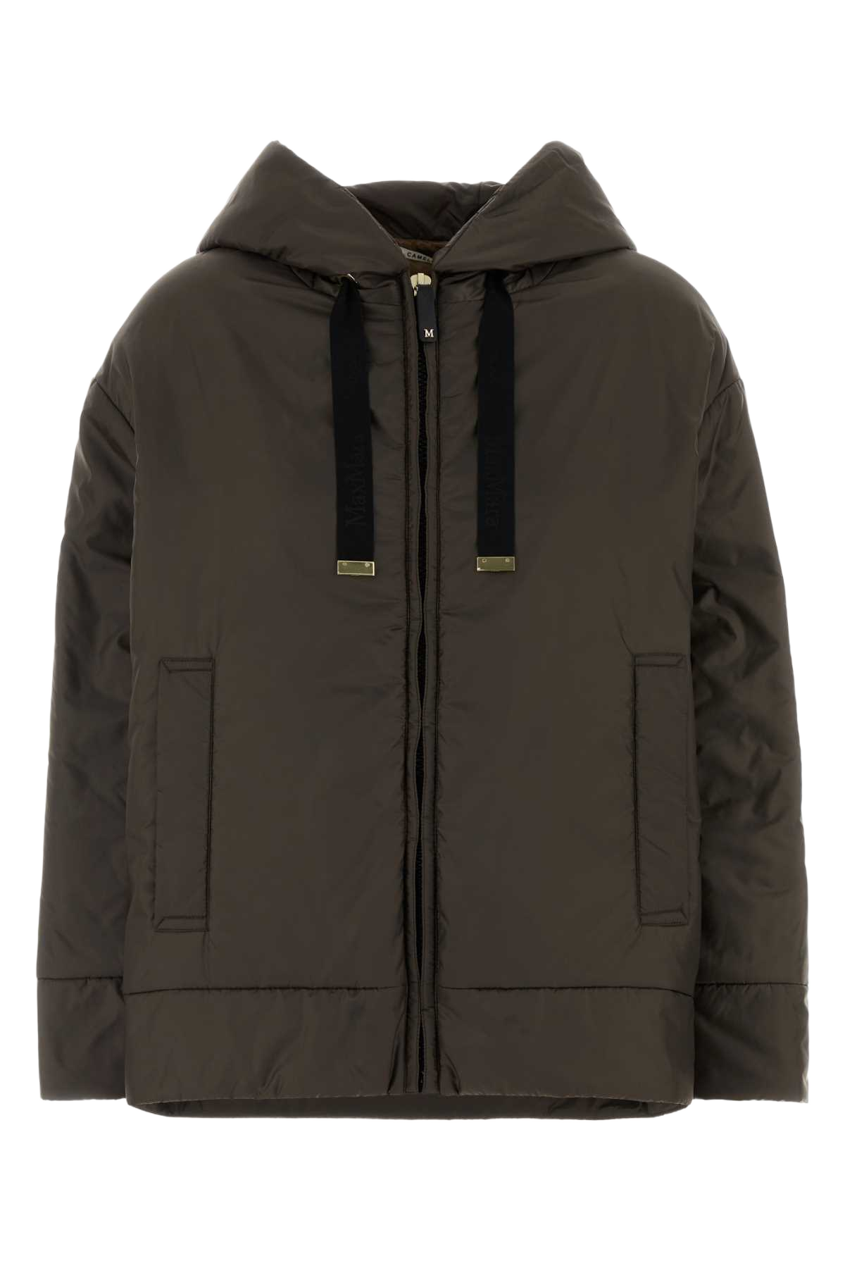 Brown Polyester Daria Padded Jacket Cioccolato Giubbini